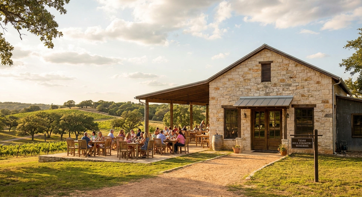 Texas Hill Country wineries near San Antonio worth visiting, scenic vineyards and tasting rooms