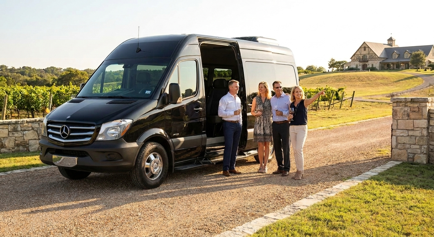 Private transportation for Fredericksburg trips from San Antonio makes travel easy and enjoyable