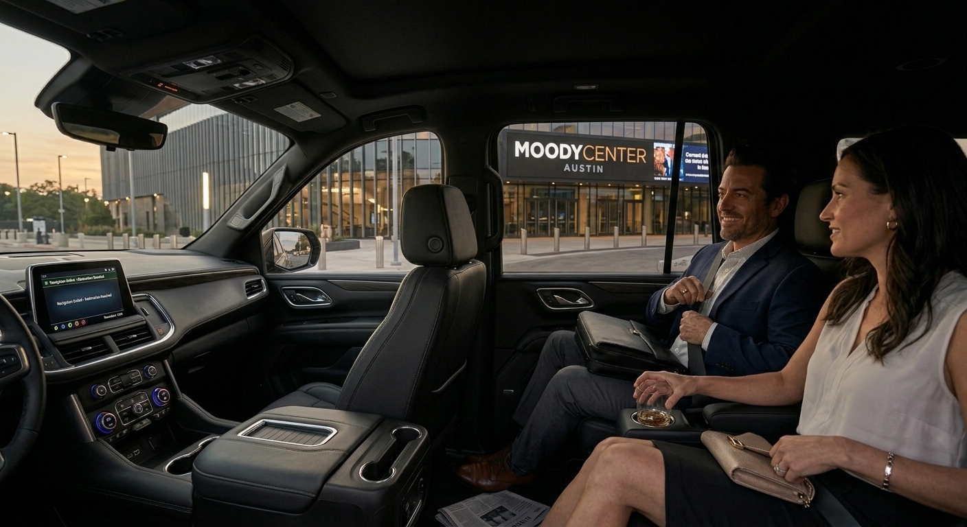 Heading to the Moody Center from San Antonio? Ride in Comfort.