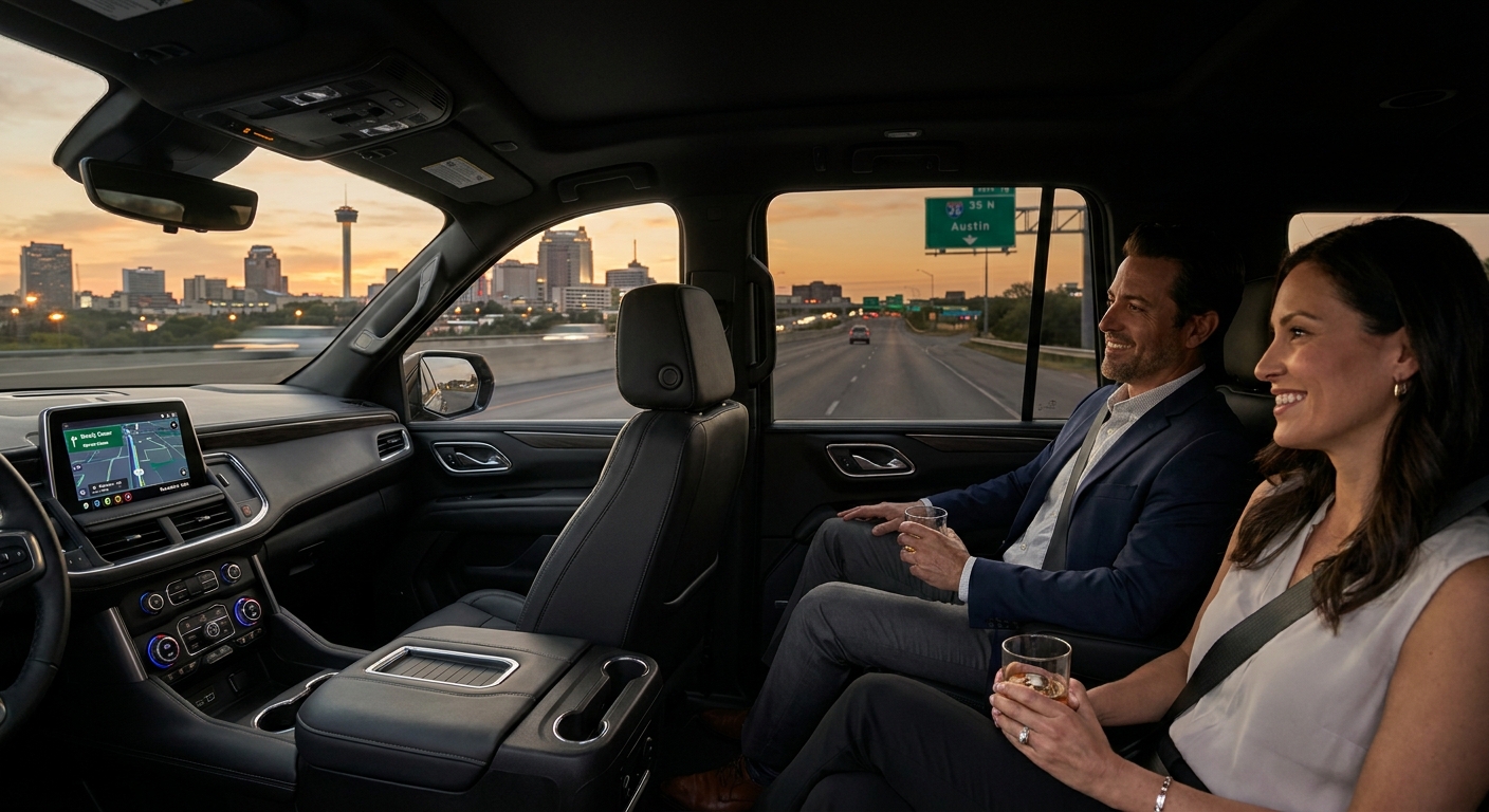 Heading to the Moody Center from San Antonio? Ride in Comfort.