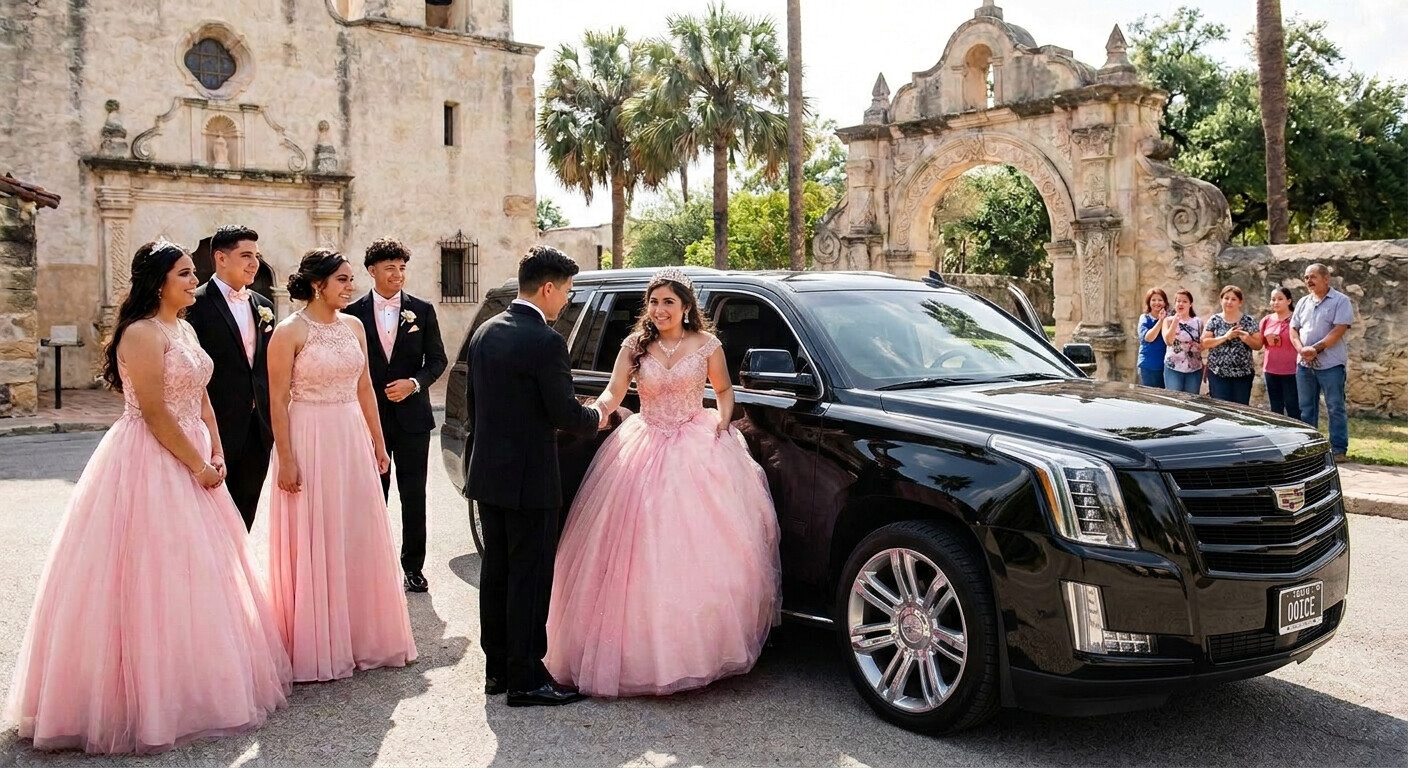 Luxury transportation for Quinceañera celebrations in San Antonio
