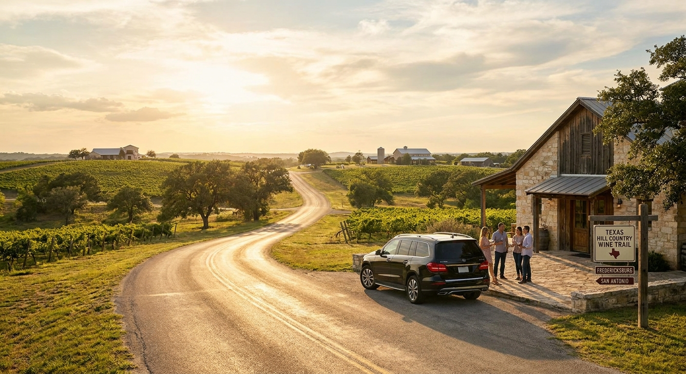 Texas Hill Country wine tour with multiple winery visits