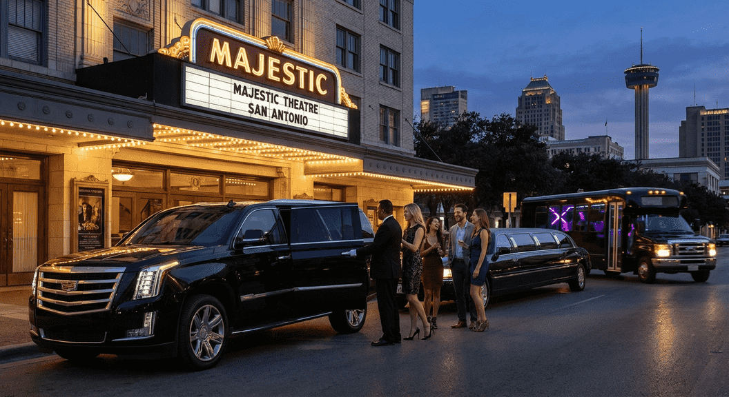 Luxury limo service for San Antonio concert nights, perfect for local and out-of-town events